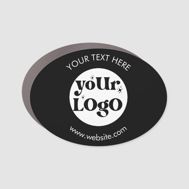 Custom Company Branded Business Logo Car Magnet (Front)