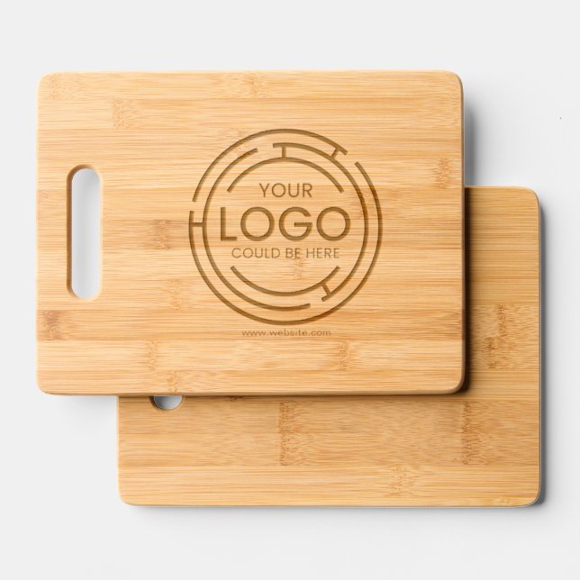 Custom Company Branded Business Logo  Engraved Cutting Board (Front & Back)