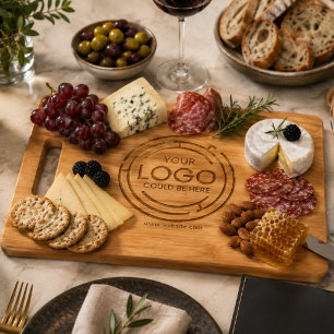 Custom Company Branded Business Logo Engraved Cutting Board