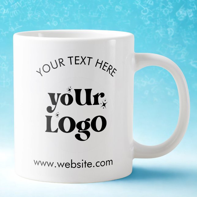 Custom Company Branded Business Logo Giant Coffee Mug (Creator Uploaded)