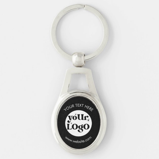 Custom Company Branded Business Logo Keychain (Front)