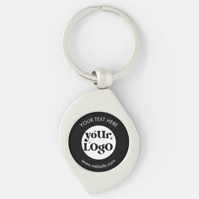 Custom Company Branded Business Logo Keychain (Front)