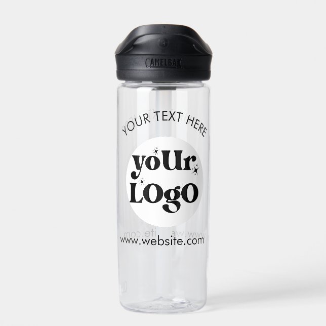 Custom Company Branded Business Logo Water Bottle (Back)