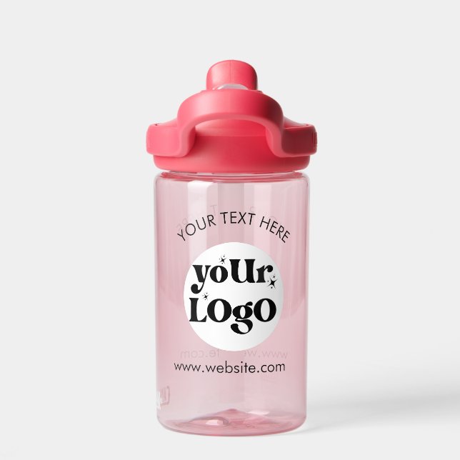 Custom Company Branded Business Logo Water Bottle (Back)