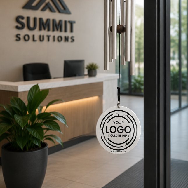 Custom Company Branded Business Logo  Wind Chime (Custom Company Branded Business Logo Wind Chime holiday events marketing brand )