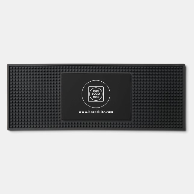 Custom Company Branded Professional Logo Design Bar Mat (Front)