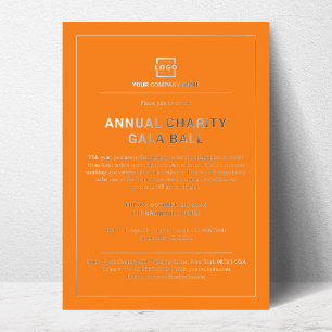 Custom Company Business Corporate Event Party Foil Invitation