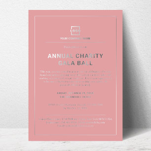 Custom Company Business Corporate Event Party Foil Invitation