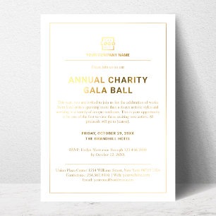 Custom Company Business Corporate Event Party Foil Invitation
