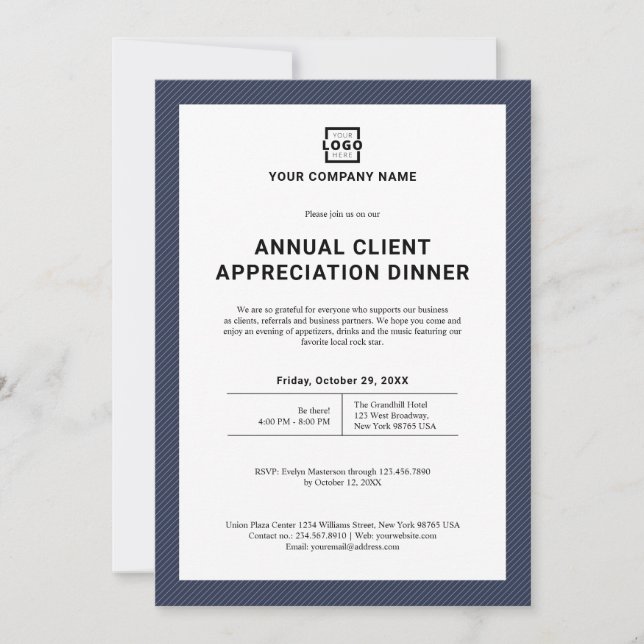 【D30201】invitation Custom Company Business Corporate Event Party Invitation | Zazzle