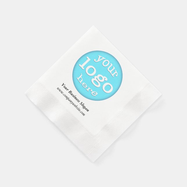 Custom Company Business Event Logo Promotion Paper Napkins (Corner)