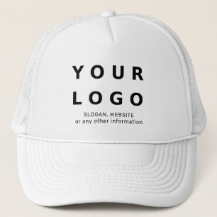 Custom Company Business Logo and Text Baseball  Trucker Hat