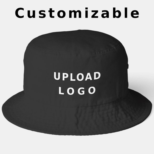 Custom Company Business Logo Black Bucket Hat (Creator Uploaded)