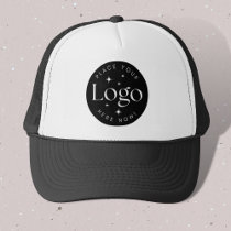 Custom Company Business Logo Black Trucker Hat