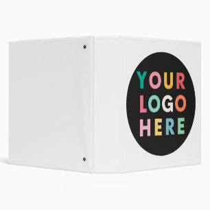 Custom Company Business Logo Branded 3 Ring Binder