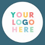 Custom Company Business Logo Branded  Classic Round Sticker