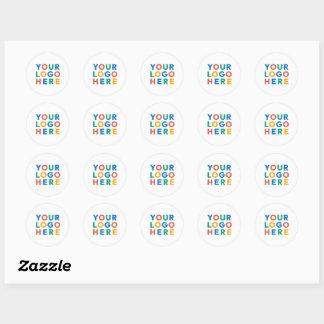 Custom Company Business Logo Branded Classic Round Sticker