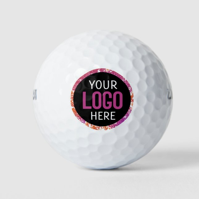 Custom Company Business Logo Branded Golf Balls (Front)