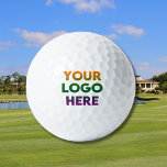 Custom Company Business Logo Branded Golf Balls<br><div class="desc">Custom Company Business Logo Branded golf ball -- Upload your own logo and create your own custom golf ball. Great to have for it's functionality and promotional potential. If you have any design questions or a special request, please send a message or an email to: charmdesignstudio@rcn.com and we'll be delighted...</div>