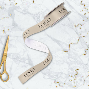 Custom Company Business Logo Branded Promotional Satin Ribbon