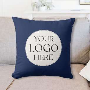 Custom Company Business Logo Branded Promotional Throw Pillow