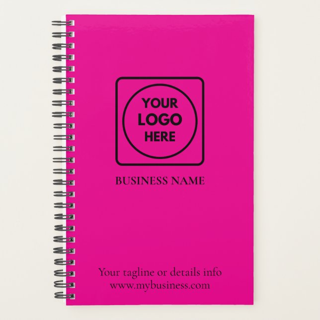 Custom Company Business Logo Branding Planner (Front)