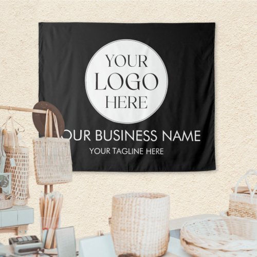 Custom Company Business Logo Branding Tapestry