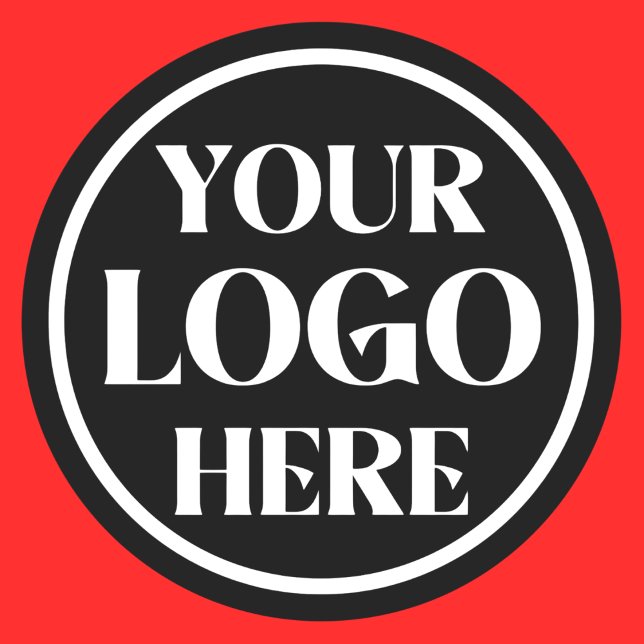 Custom Company Business Logo Classic Round Sticker (Creator Uploaded)