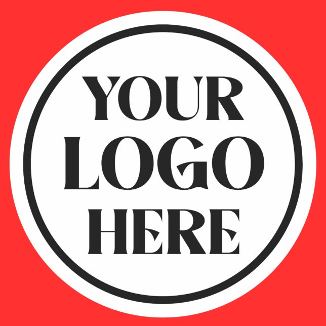 Custom Company Business Logo Classic Round Sticker (Creator Uploaded)