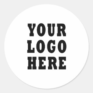 Custom Company Business Logo Classic Round Sticker