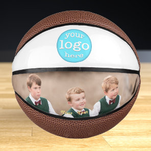 Custom Company Business Logo Corporate Team Photo Mini Basketball