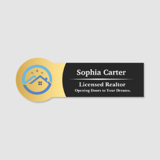 Custom Company Business Logo Employee Magnetic  Name Tag