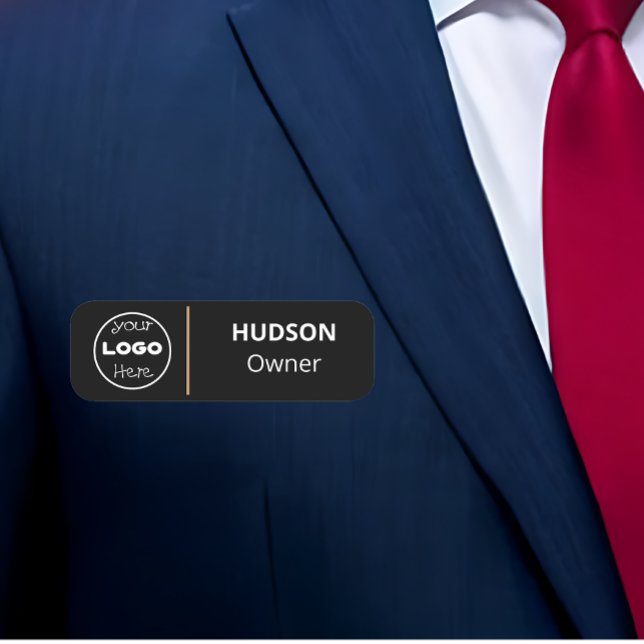 Custom Company Business Logo Employee Name Tag (Custom Company Business Logo Employee Name Tag)