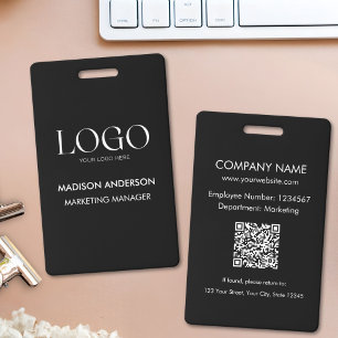 Custom Company Business Logo Employee Staff Name Badge