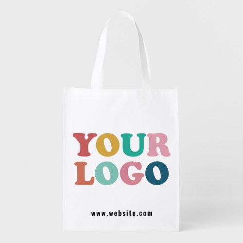 Custom Company Business Logo Grocery Bag