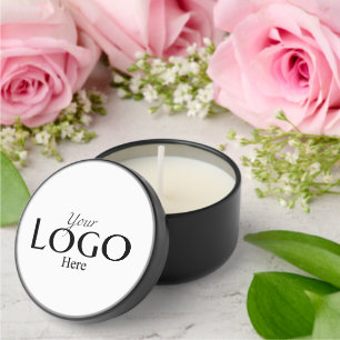 Custom Company Business Logo Mini Candle Favors