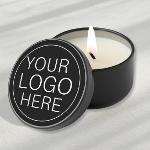 Custom Company Business Logo Mini Candle Favors