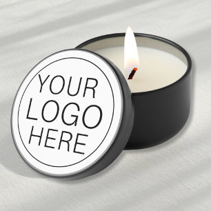 Custom Company Business Logo  Mini Candle Favors