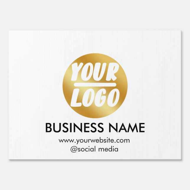 custom Company business Logo - name Professional  Sign (Front)