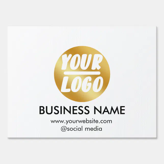 custom Company business Logo - name Professional Sign | Zazzle
