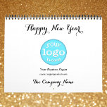 Custom Company Business Logo Office 2024 Photo Calendar<br><div class="desc">Create your own custom, personalized, beautiful elegant script typography font, New Year 2024 business company corporate charity fundraiser event logo full year wall calendar. To customize, simply type in your greetings for the front and back of the calendar, the company / business name (for the cover of the calendar), and...</div>