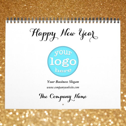 Custom Company Business Logo Office 2024 Photo Calendar
