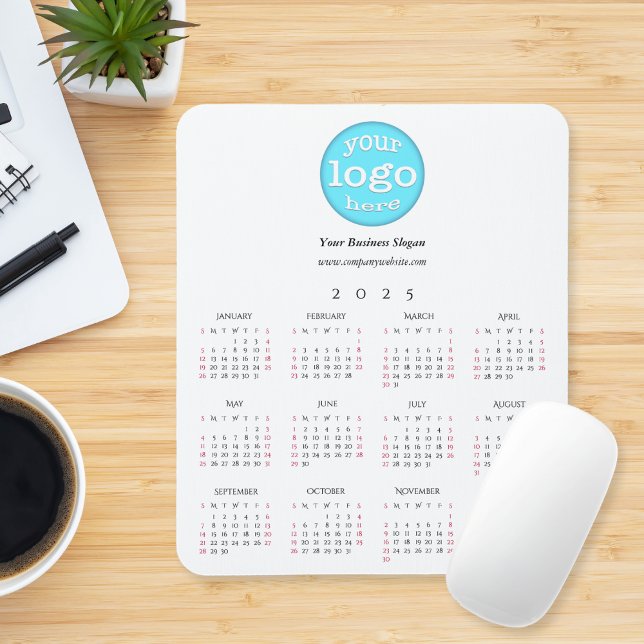 Custom Company Business Logo Office 2025 Calendar Mouse Pad (Custom Company Business Logo Office 2025 Calendar Mouse Pad)