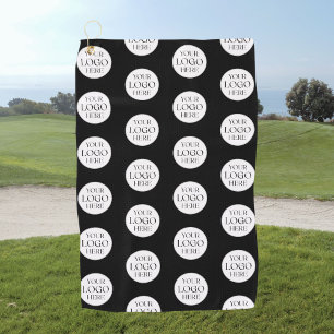 Custom Company Business Logo Pattern Promotional Golf Towel