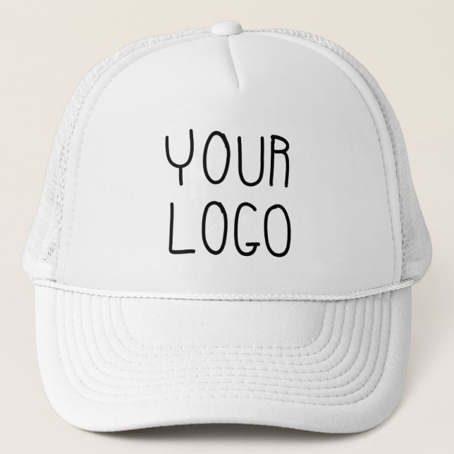 Custom company business logo personalized  trucker hat (Front)