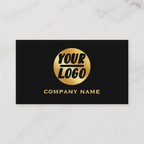 Custom company Business Logo Professional black  Business Card