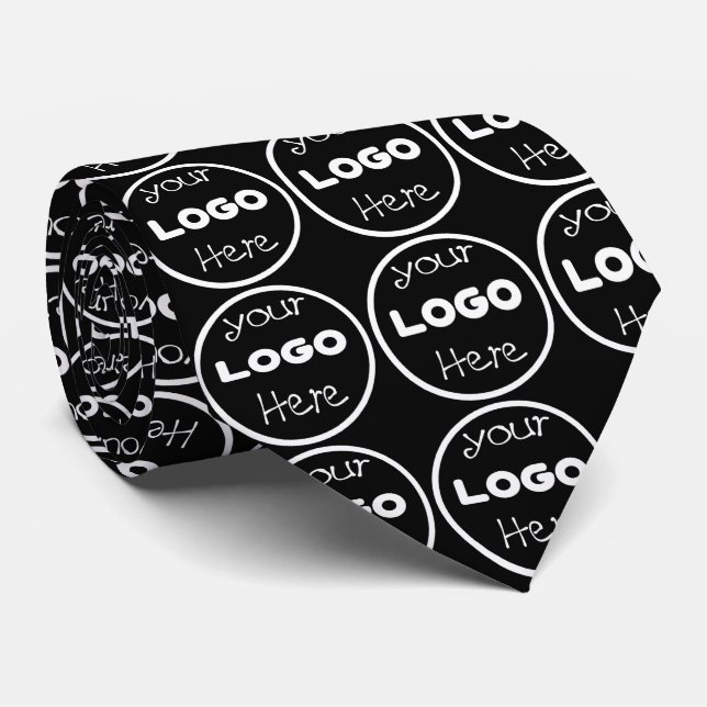 Custom Company Business Logo Professional  Neck Tie (Rolled)