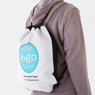 Custom Company Business Logo Promotion Employee Drawstring Bag