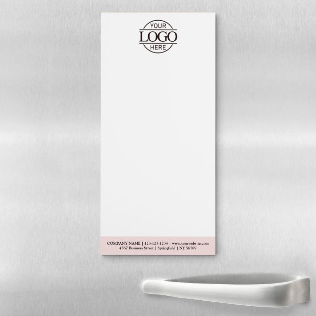 Custom Company Business Logo Promotional Branding Magnetic Notepad (In Situ)