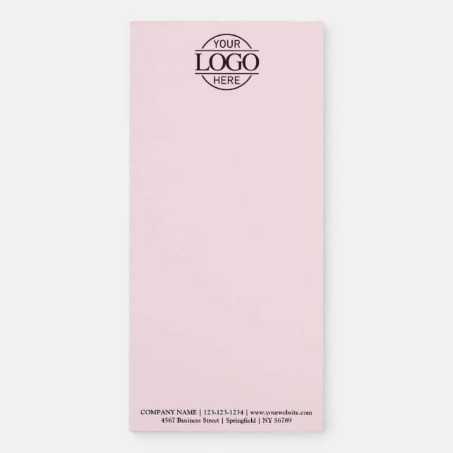 Custom Company Business Logo Promotional Branding Magnetic Notepad (Front)